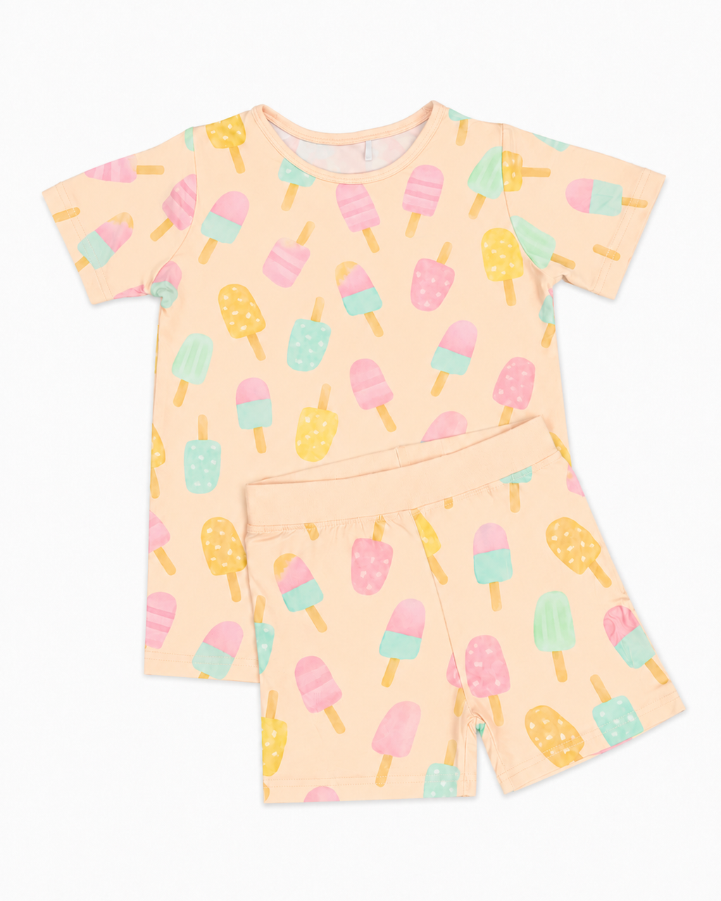 Popsicles 2 Piece Pajama Set, Short Sleeve Short Pants