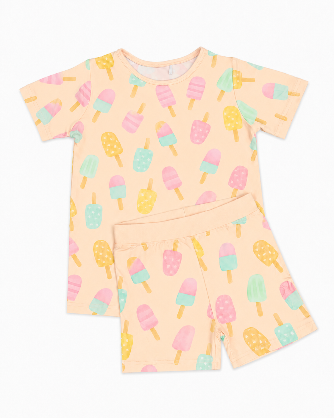 Popsicles 2 Piece Pajama Set, Short Sleeve Short Pants