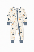 Space Onesie Foldover Feet, Long Sleeve Long Pants