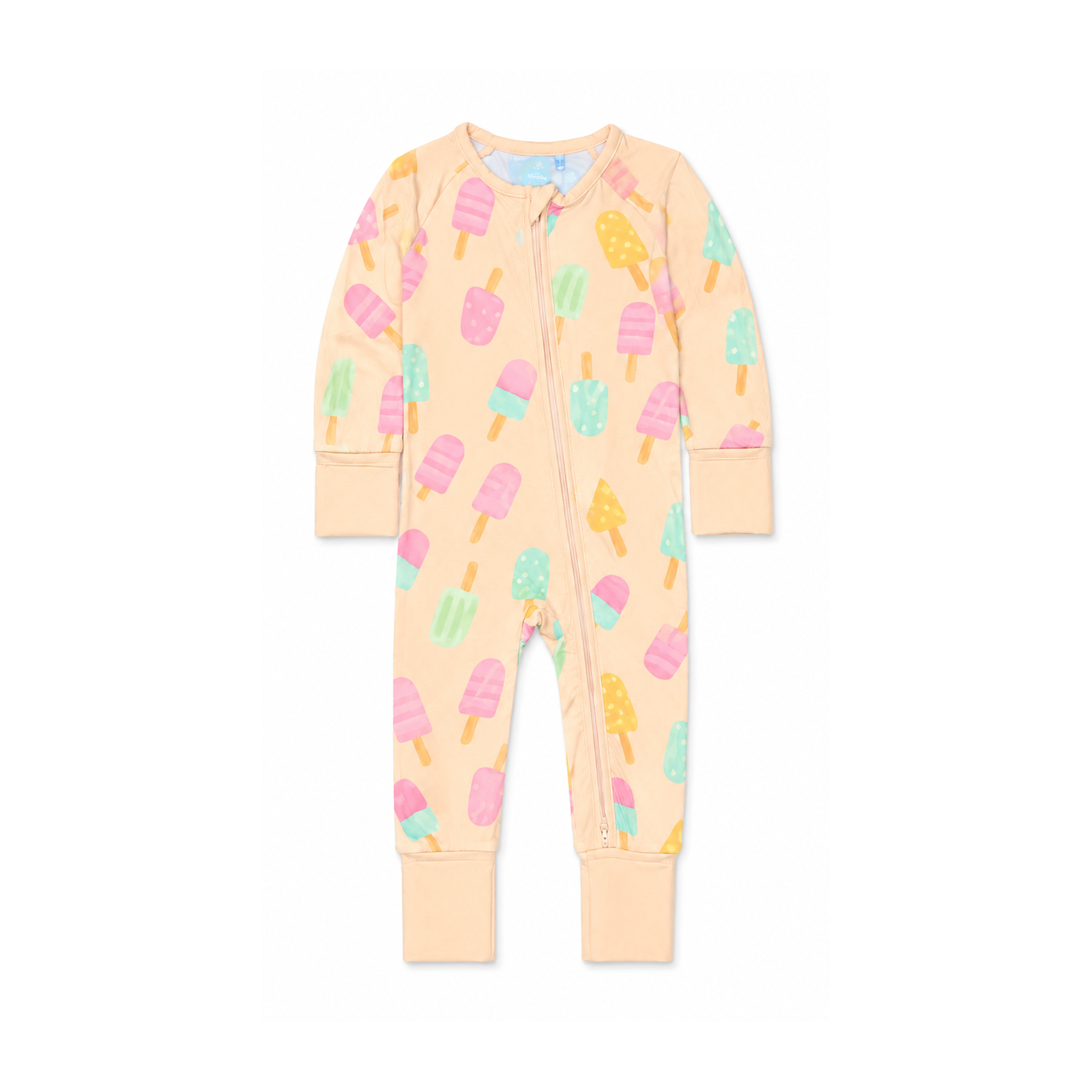 Popsicles Onesie, Foldover Feet, Long Sleeve Long Pants