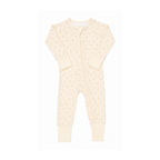 Tiny Floral Onesie, Foldover Feet, Long Sleeve Long Pants